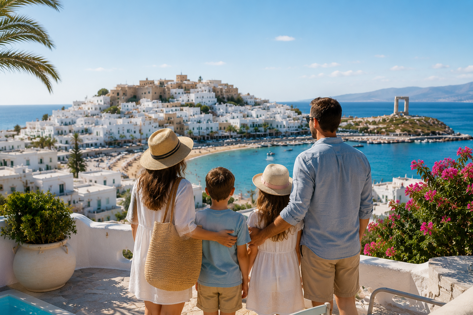 Family apartments in Naxos island