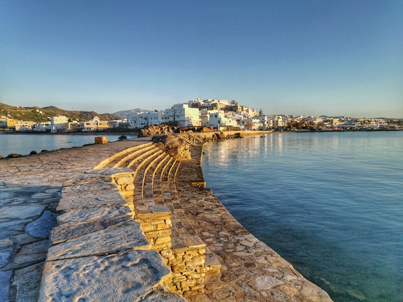 Grotta beach in Naxos Town