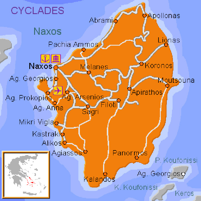 naxos map